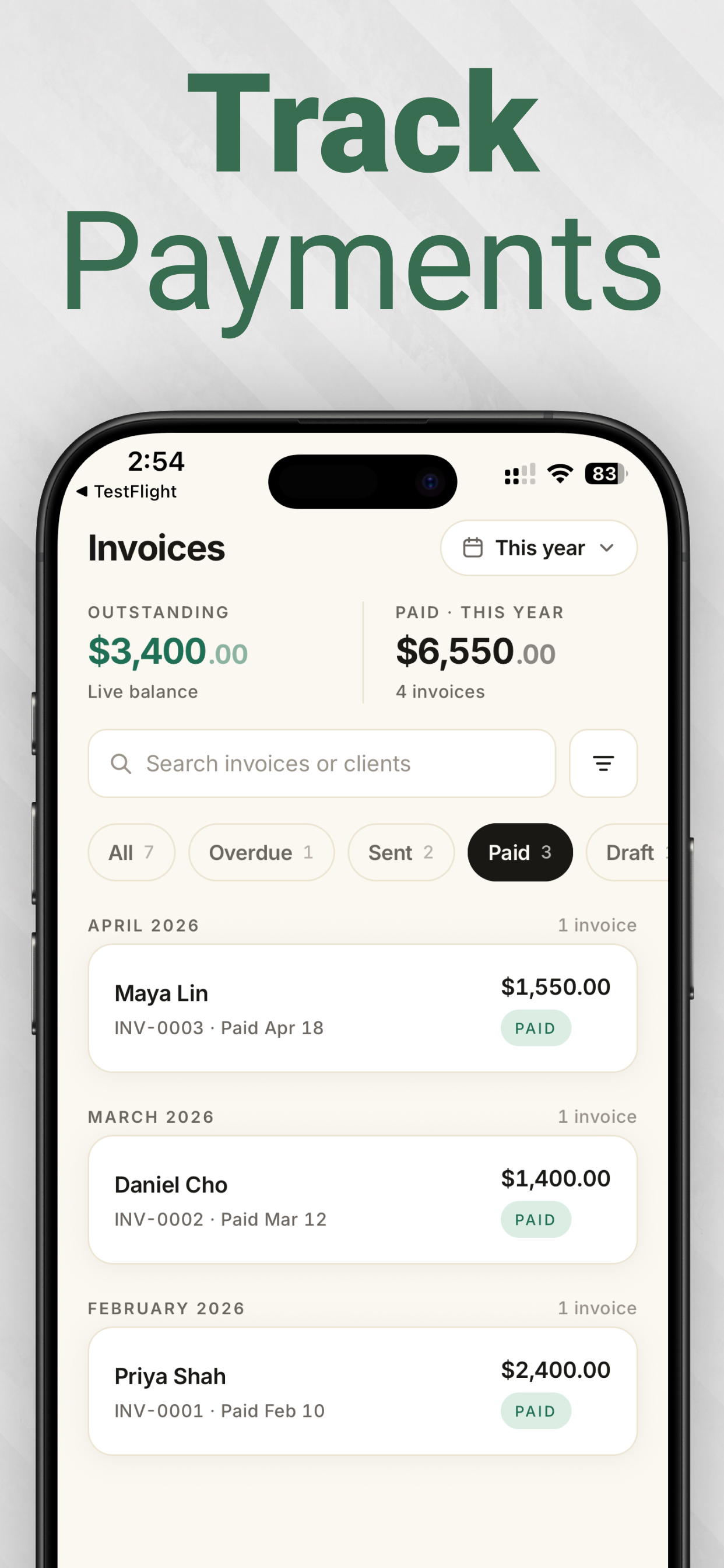 App screenshot